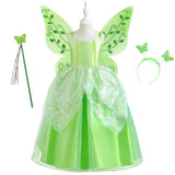 Kids Girls  Peter Pan & Wendy Tinker Bell Cosplay Costume Dress Outfits Halloween Carnival Party Disguise Suits