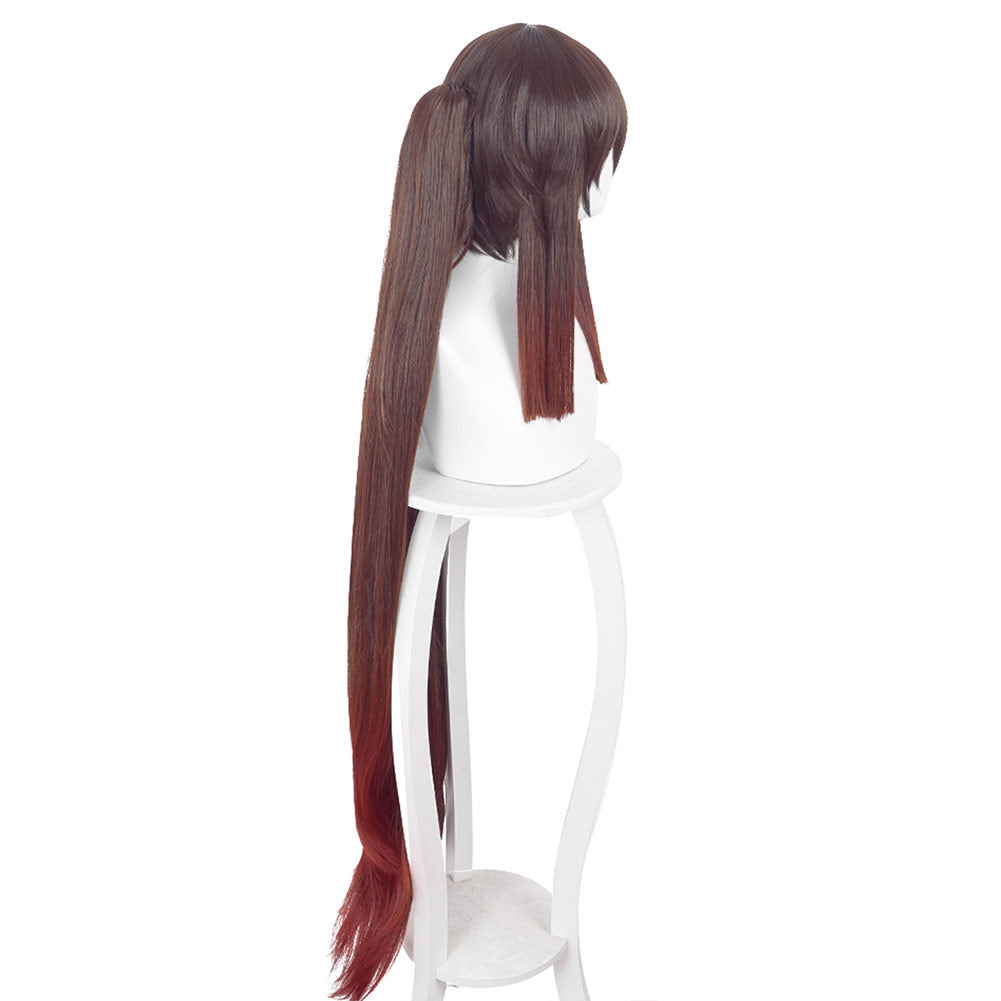 Genshin Impact Carnival Halloween Party Props HuTao Cosplay Wig Heat Resistant Synthetic Hair