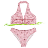 Demon Slayer Kamado Nezuko Swimsuit Cosplay Costume Two-Piece Swimwear Outfits Halloween Carnival Suit