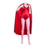 Wanda Vision Scarlet Witch Women Jumpsuit Outfit Wanda Maximoff Halloween Carnival Suit Cosplay Costume