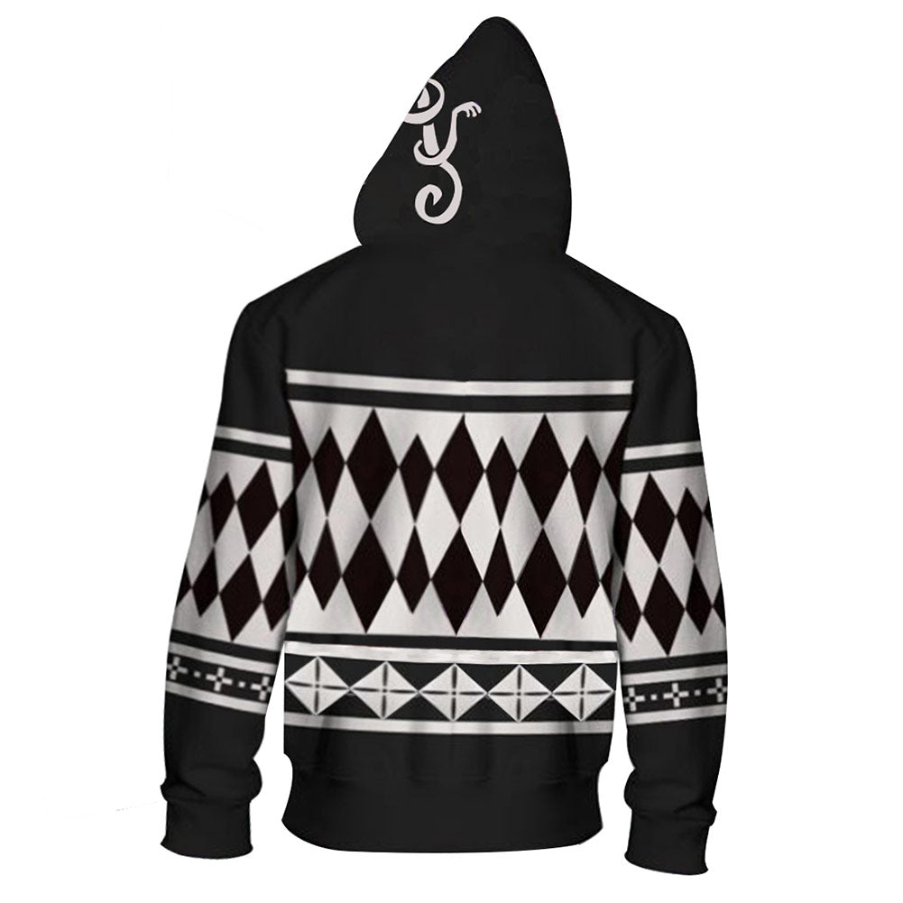 Cosplay Hoodie 3D Printed Hooded Sweatshirt Men Women Casual Streetwear Zip Up Jacket Coat