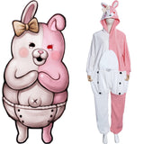Danganronpa Dangan Ronpa Halloween Carnival Suit Monokuma and Monomi Cosplay Costume Jumpsuit Pajamas Sleepwear