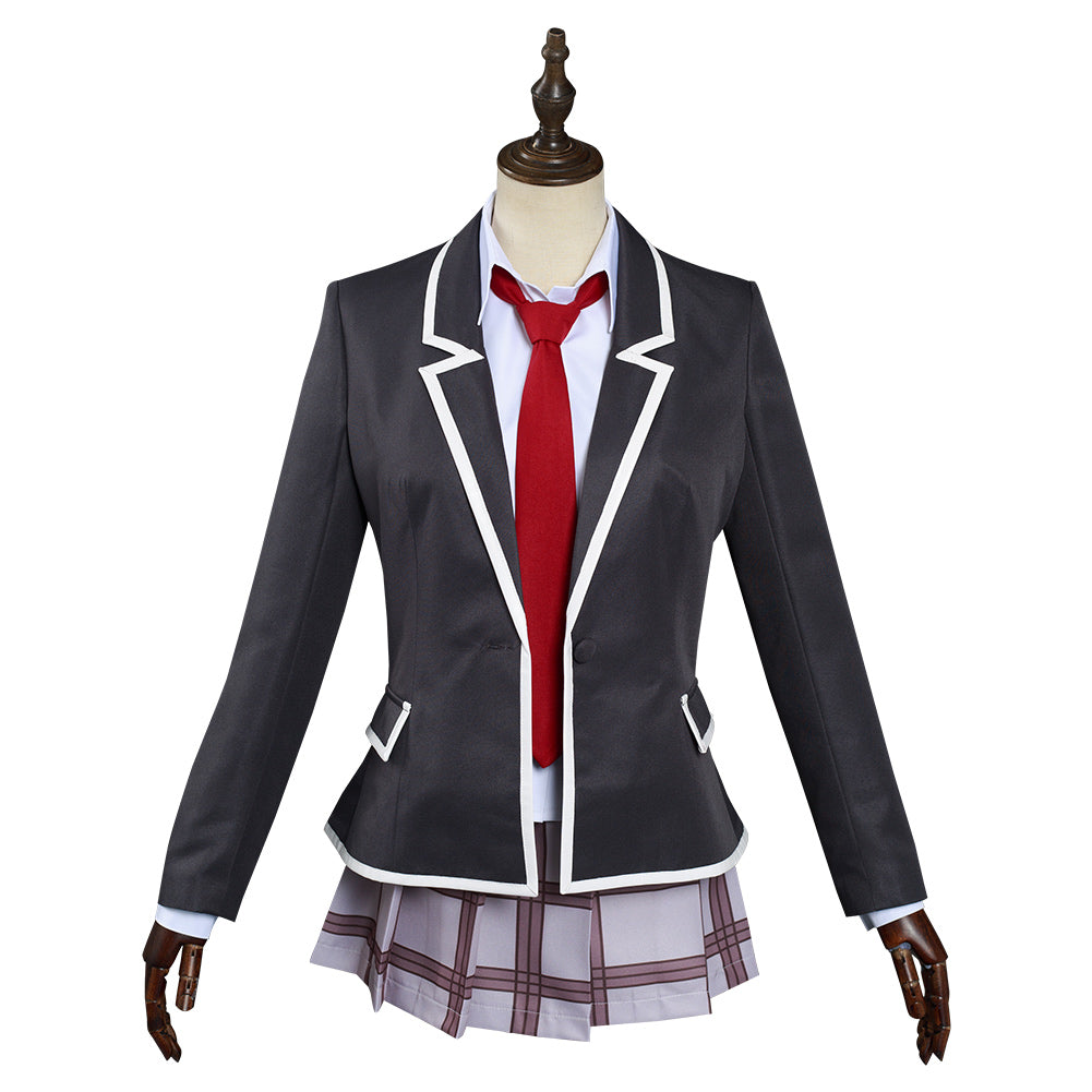 Anime Tenkuu Shinpan/High-Rise Invasion Halloween Carnival Suit Mayuko Nise Cosplay Costume Dress Outfit