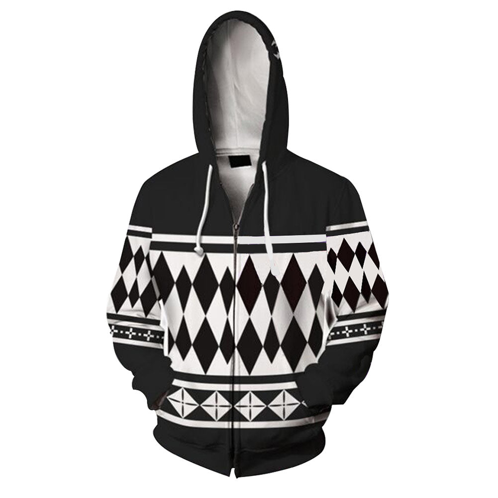 Cosplay Hoodie 3D Printed Hooded Sweatshirt Men Women Casual Streetwear Zip Up Jacket Coat