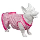 Barbie 2023 Pet Dog Pink Print Dress Cosplay Costume Outfits Halloween Carnival Suit