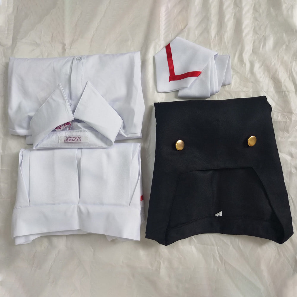 Cardcaptor Sakura Kinomoto Sakura Cosplay Costume Sailor Suit Uniform Skirt Outfits Halloween Carnival Party Suit