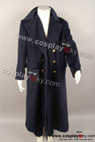 Doctor Who Dr. Dark Blue or Black Wool Trench Coat Costume Ver2
