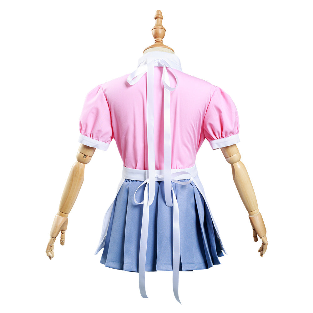 Danganronpa 2: Goodbye Despair Halloween Carnival Suit Mikan Tsumiki Cosplay Costume Kids Children Shirt Skirt Outfits