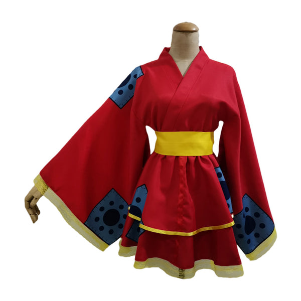 Femme One Piece Monkey D. Luffy Cosplay Costume Lolita –