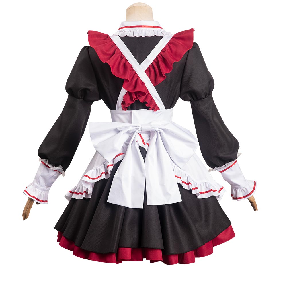 Oshi No Ko My Idol's Child Arima Kana Red Maid Dress Outfits Cosplay Costume Halloween Carnival Suit