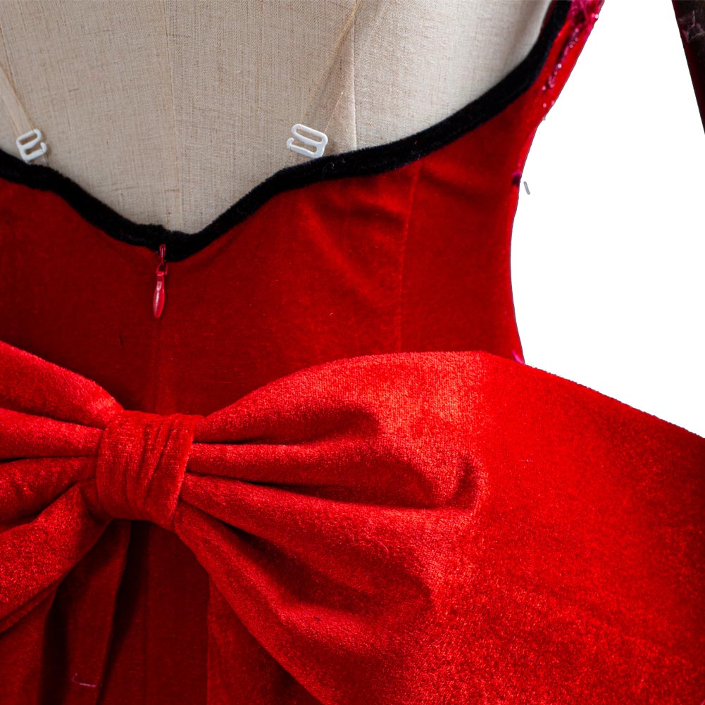 Final Fantasy VII Remake Aerith Gainsborough Red Gown Dress Cosplay Costume Outfits