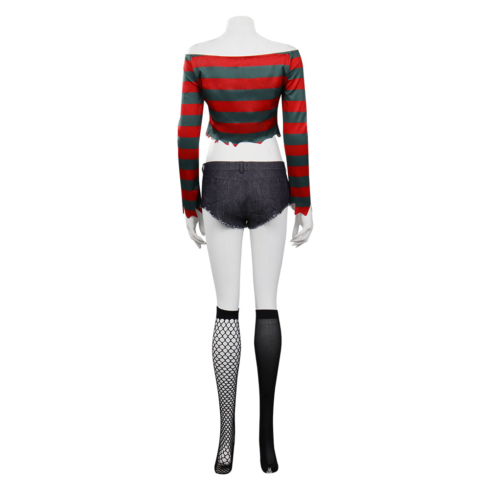 A Nightmare On Elm Street:Freddy Krueger Cosplay Costume Outfits Halloween Carnival Suit