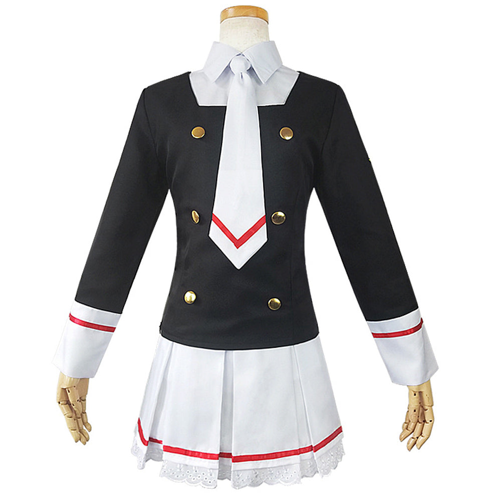 Cardcaptor Sakura Kinomoto Sakura Cosplay Costume Sailor Suit Uniform Skirt Outfits Halloween Carnival Party Suit