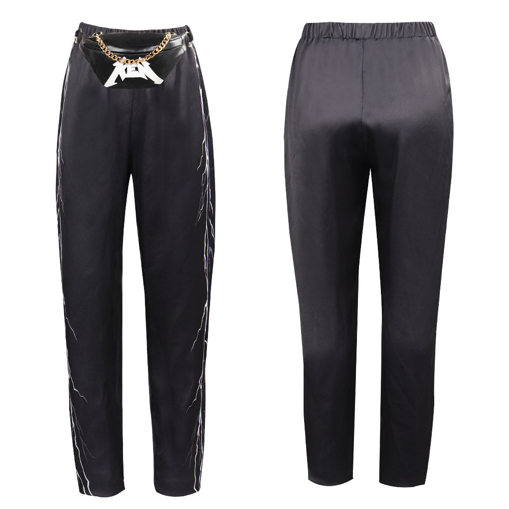 Barbie Ken Cosplay Costume Outfits Men Black Pants Bag Halloween Carnival Suit