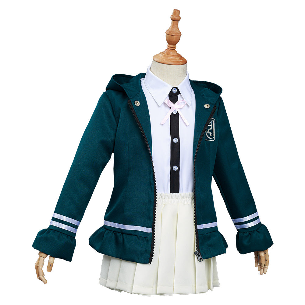 Anime Danganronpa 2 Kids Children Halloween Carnival Costume Chiaki Nanami Cosplay Costume Uniform Skirt Outfits