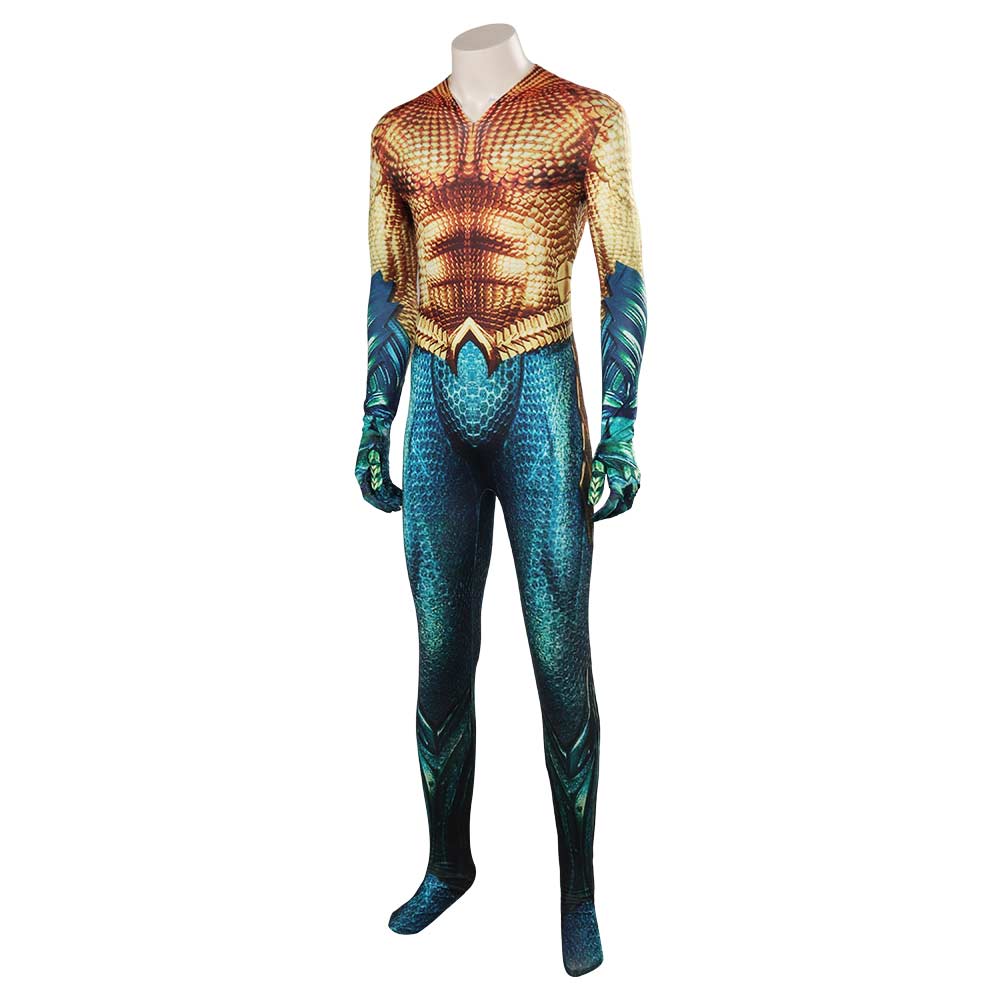Aquaman Arthur Curry Cosplay Costume Jumpsuit Outfits Halloween Carnival Suit