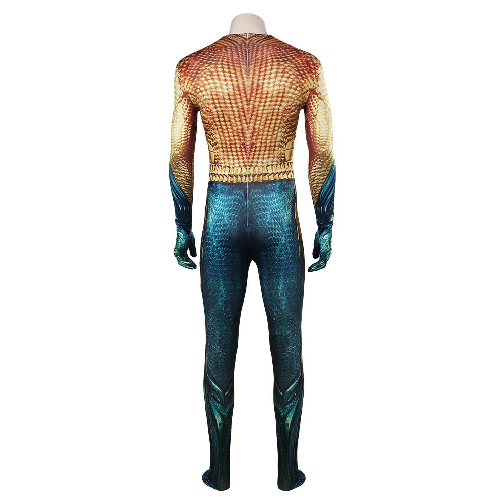 Aquaman Arthur Curry Cosplay Costume Jumpsuit Outfits Halloween Carnival Suit