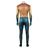 Aquaman Arthur Curry Cosplay Costume Jumpsuit Outfits Halloween Carnival Suit