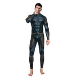 Aquaman Arthur Curry Movie Black Jumpsuit Cosplay Costume