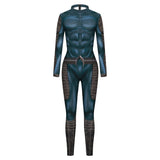 Aquaman Arthur Curry Movie Black Jumpsuit Cosplay Costume