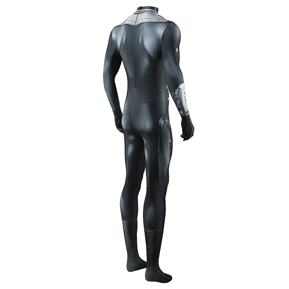 Aquaman Black Manta Combat Suit Jumpsuit Cosplay Costume Outfits Halloween Carnival Suit
