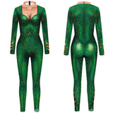 Aquaman Queen of Atlantis Mera Movie Character Cosplay Green Jumpsuit Cosplay Costume