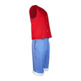 One Piece Luffy Outfits Cosplay Costume Halloween Carnival Suit