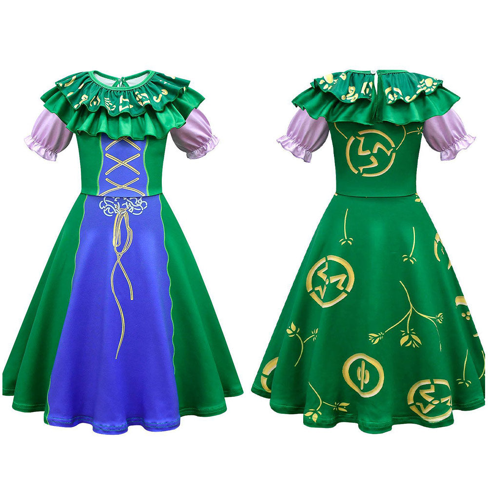 Kids Girls Hocus Pocus Winifred Sanderson Cosplay Costume Outfits Halloween Carnival Suit