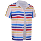 Barbie 1964 Ken Rainbow Striped Shirt Cosplay Costume Halloween Carnival Suit