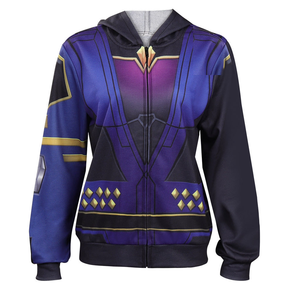 Valorant Reyna Cosplay Costume Hoodie Coat Outfits Halloween Carnival Suit