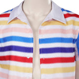 Barbie 1964 Ken Kids Children Rainbow Striped Shirt Cosplay Costume Halloween Carnival Suit