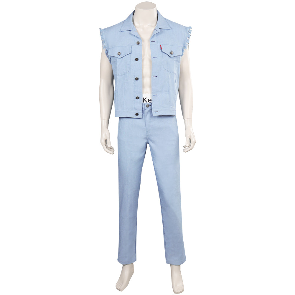 Barbie 2023 Ken Cosplay Costume Cowboy Outfits Halloween Carnival Suit