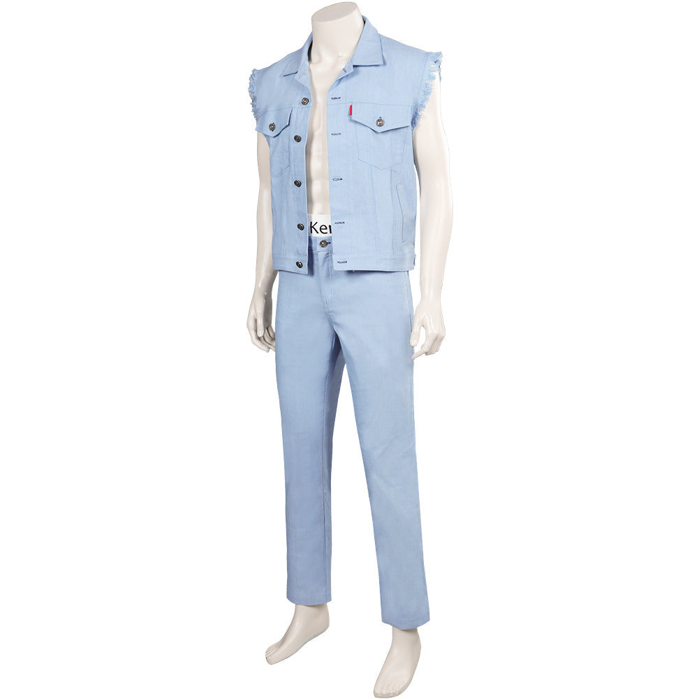 Barbie 2023 Ken Cosplay Costume Cowboy Outfits Halloween Carnival Suit