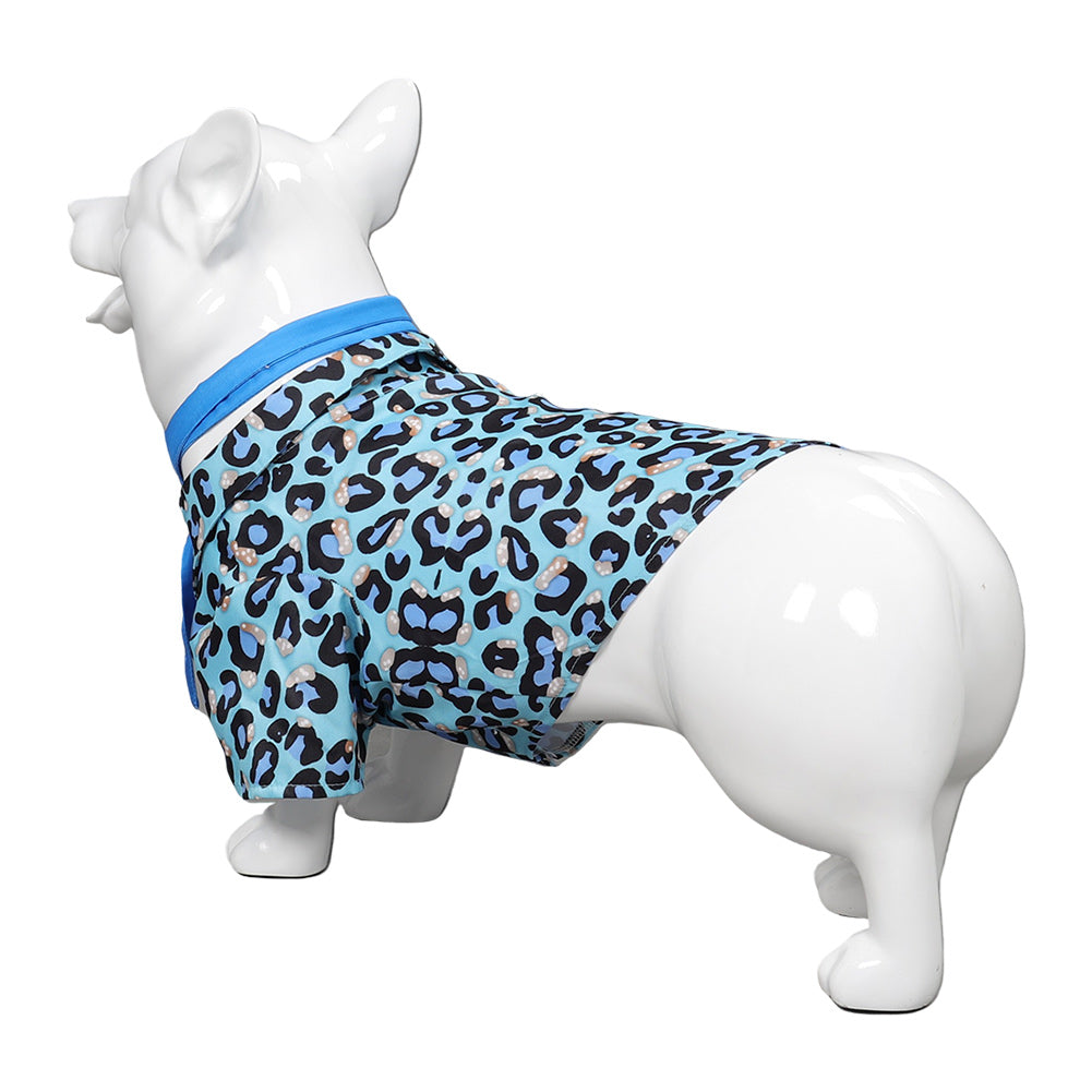 Barbie 2023 Ken Pet Dog Blue Leopard Printed Shirt Cosplay Costume Halloween Carnival Suit