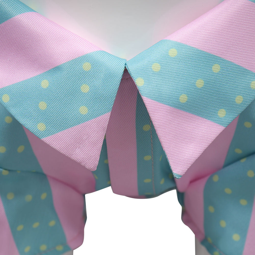 Barbie 2023 Ken Pet Dog Pink And Green Stripes Shirt Cosplay Costume Halloween Carnival Suit