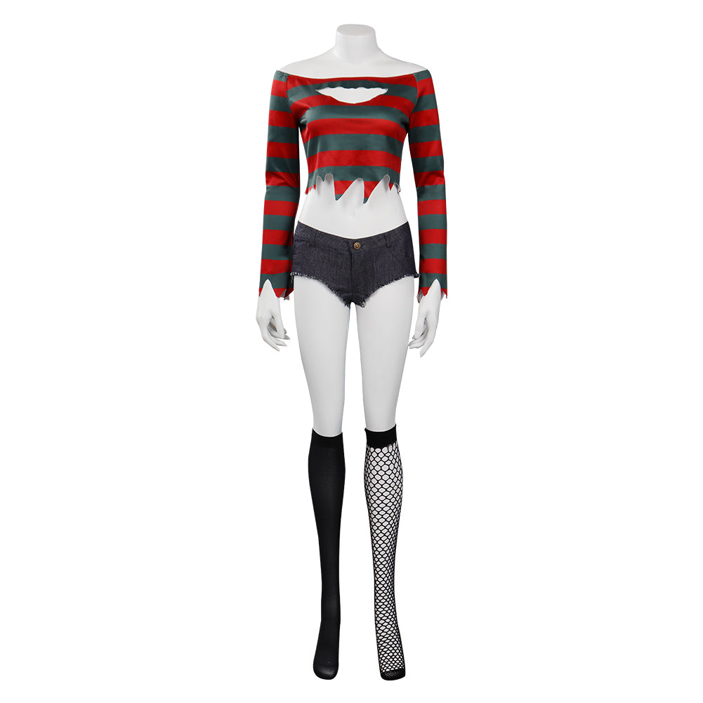 A Nightmare On Elm Street:Freddy Krueger Cosplay Costume Outfits Halloween Carnival Suit