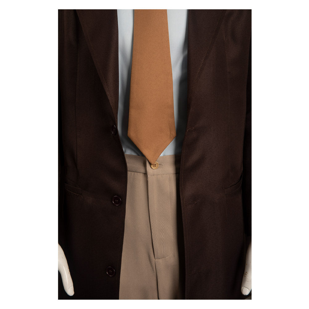 Oppenheimer Cosplay Costume Brown Outfits Halloween Carnival Suit