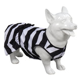 Barbie 2023 Pet Dog Classic Black And White Stripes Dress Cosplay Costume Halloween Carnival Suit