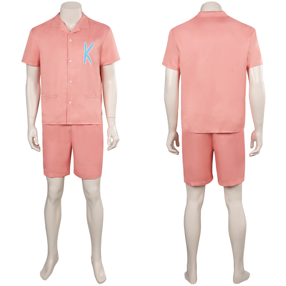 Barbie 2023 Ken Cosplay Costume Pink Outfits Halloween Carnival Suit