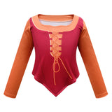 4Pcs Hocus Pocus Dress Mary Sanderson Cosplay Costume Coat Halloween Carnival Suit