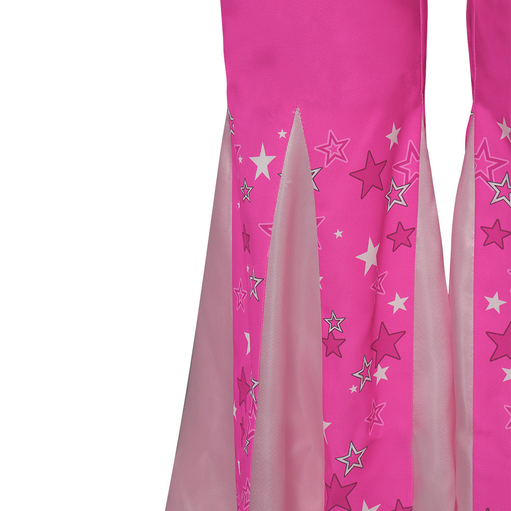 Barbie Cosplay Costume Retro Bell-Bottoms Halloween Carnival Suit