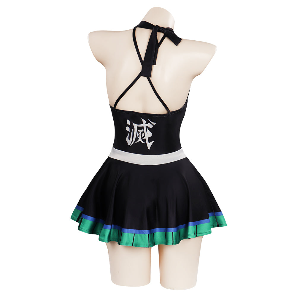 Demon Slayer Kanroji Mitsuri Cosplay Costume Swimwear Outfits Halloween Carnival Suit