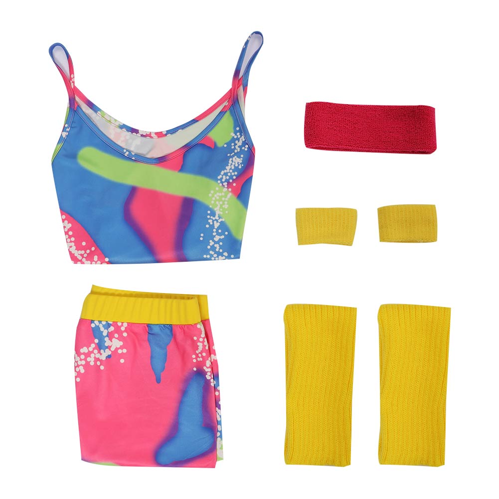 Barbie Print Sportswear Outfits Cosplay Costume Halloween Carnival Suit