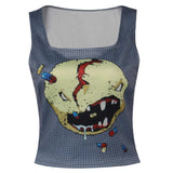 Cyberpunk 2077 V Cosplay Costume Tops Outfits Halloween Carnival Suit