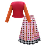4Pcs Hocus Pocus Dress Mary Sanderson Cosplay Costume Coat Halloween Carnival Suit