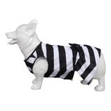 Barbie 2023 Pet Dog Classic Black And White Stripes Dress Cosplay Costume Halloween Carnival Suit