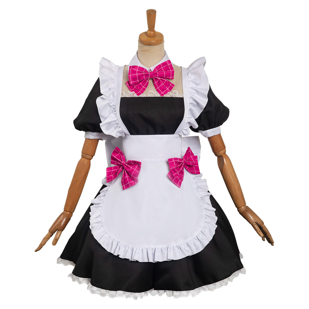 Oshi No Ko My Idol's Child Hoshino Ai Cosplay Costume Women Girls Maid Dress Outfits Halloween Carnival Suit
