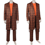 Doctor Who TV The Doctor Ncuti Gatwa Orange And Black Plaid Clothing Cosplay Costume Outfits Halloween Carnival Suit
