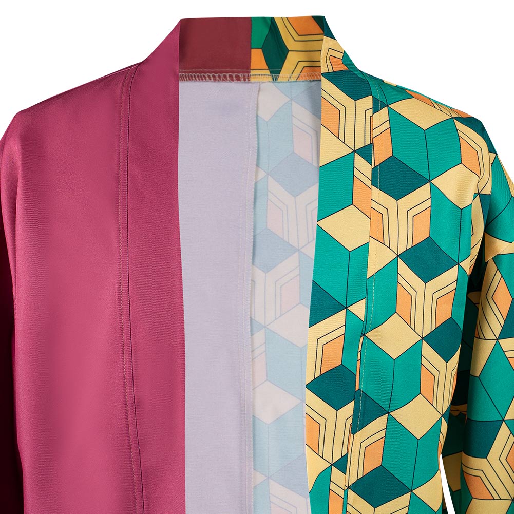 KNY Tomioka Giyuu Cosplay For Adult Male Costumes Halloween Carnival Suit With Earrings Belt