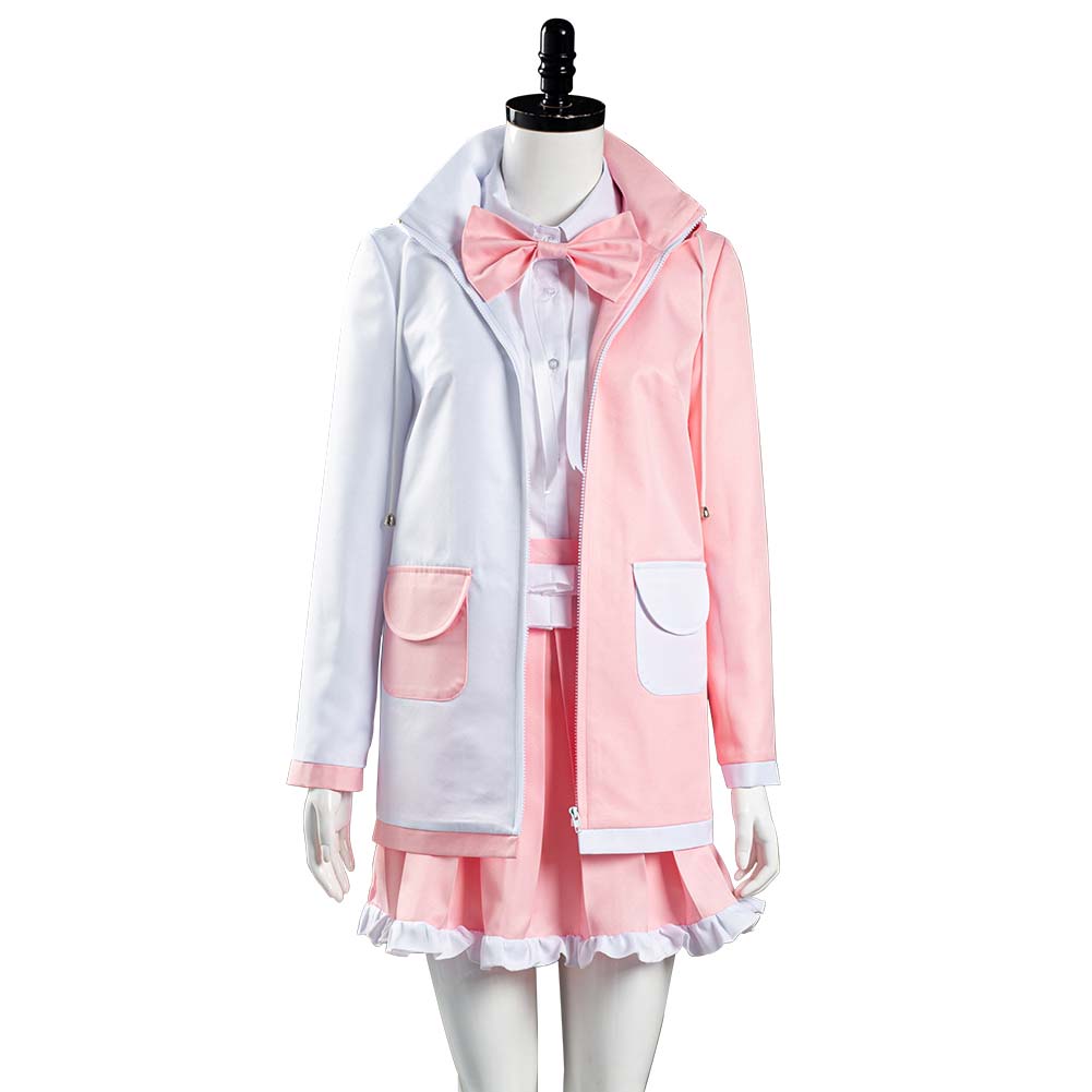 Danganronpa 2 Halloween Carnival Suit Monomi Cosplay Costume Uniform Skirt Outfit